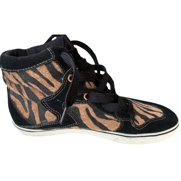 Women's Groove Brand High Top Fashion Sneakers Zebra Pattern Size 9 (READ) - Picture 13 of 16
